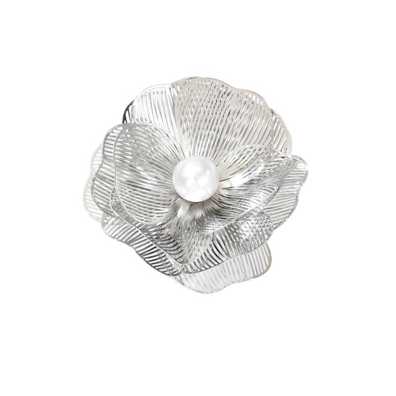 

Темпераментное кольцо-цветок, преувеличенный браслет, женский нишевый браслет высокого класса, полый многослойный браслет