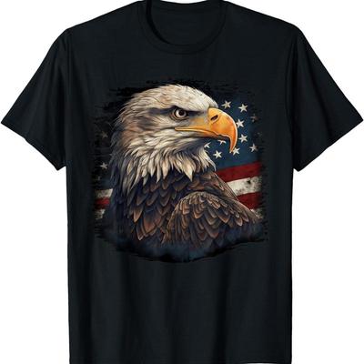 Bald Eagle US American Flag 4th Of July Proud Patriotic T Shirt