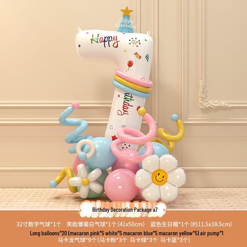 Accessori fotografici per il 3° compleanno del bambino: Palloncini e Decorazioni Numeriche