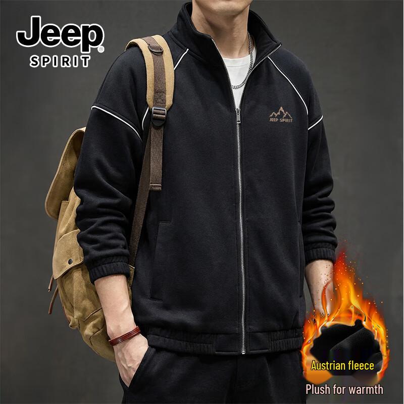 

JEEP SPIRIT Men s 450G Heavyweight Cotton Sherpa Fleece Jacket 3XL