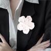 Badge Suit Collar Pin Korean Style Rhinestones Brooch Large Flower Camellia Brooch  Girls
