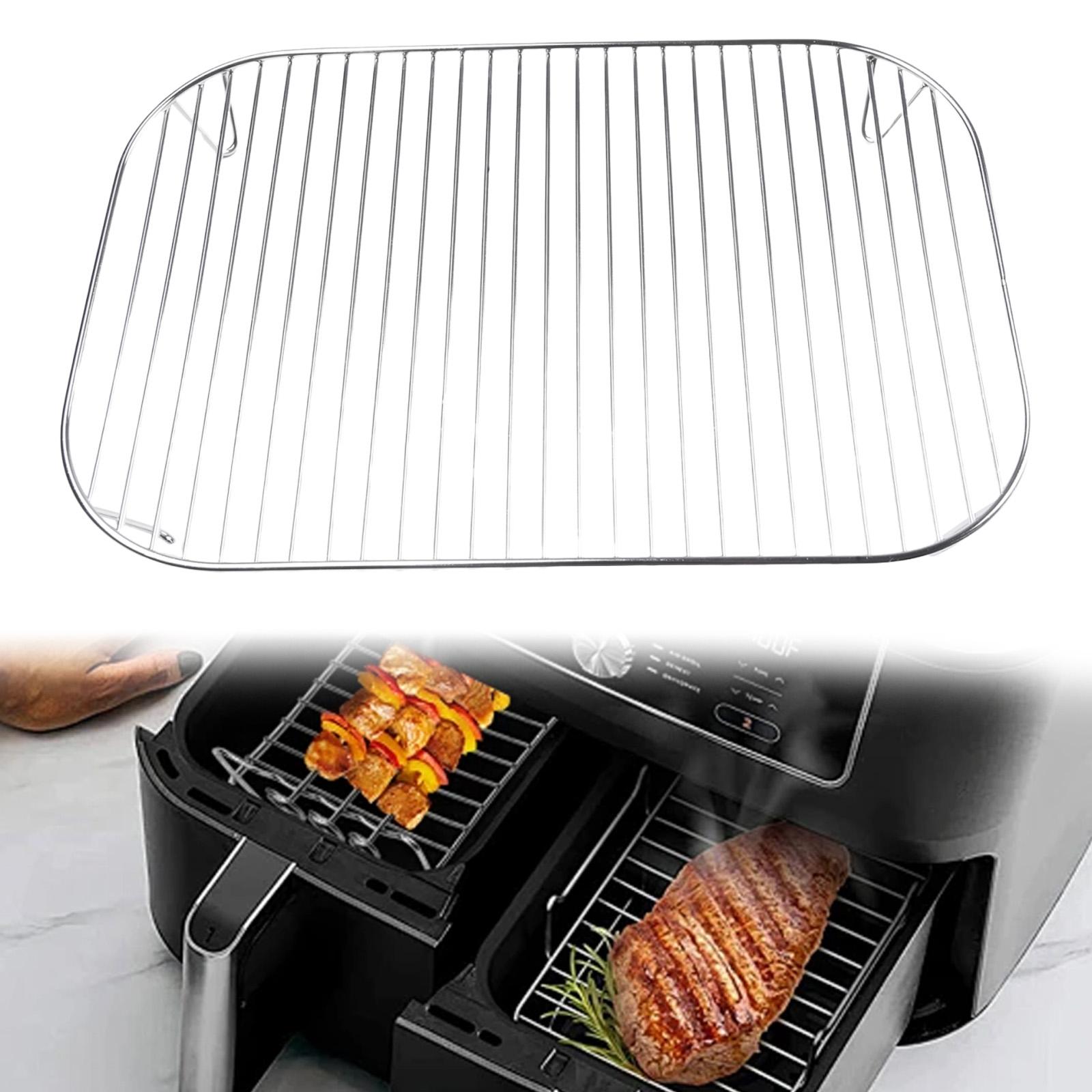 

31*21*3.5cm Air Fryer Net Baskets Stainless Oven Grill Rack