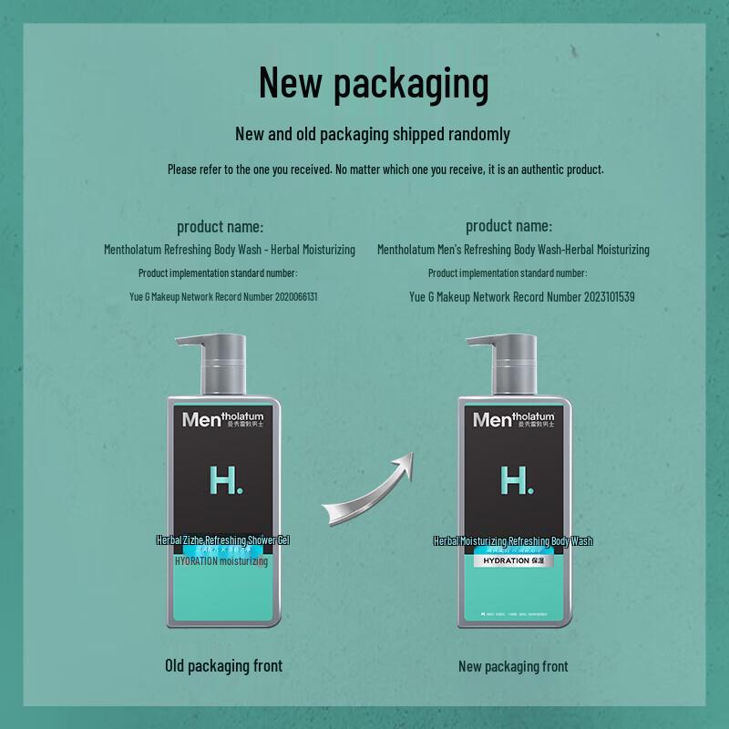 Mentholatum Herren Kräuter Erfrischendes Duschgel