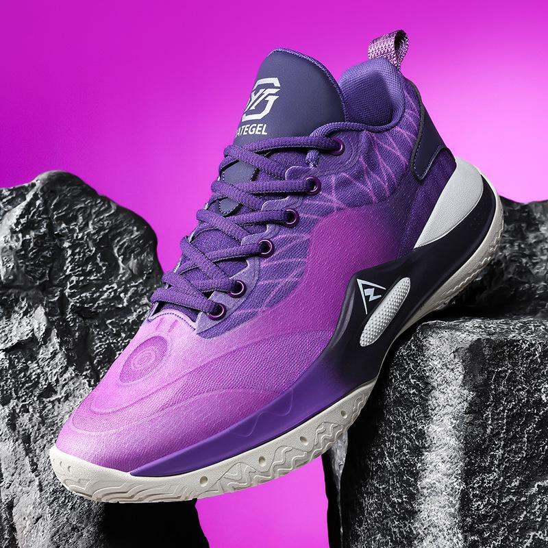 Dämpfende Rückprall-Basketballschuhe für Herren und Damen Trendige Sportschuhe Rutschfest und verschleißfest Jugend-Sportschuhe für Training und Basketball