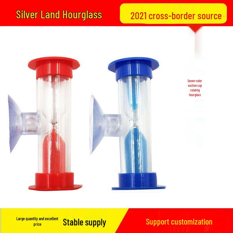 Children's 3-Minute Suction Cup Toothbrushing Timer Hourglass
