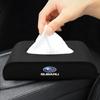 1pcs Car Tissue Box Holder Armrest Box Storage Case Emblem For Subaru Impreza STI Forester Outback XV Crosstrek Legacy WRX