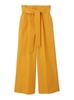 Emi Wide Belt Twill ORG 1 Women's High-Count Pants, 13WFP231012,