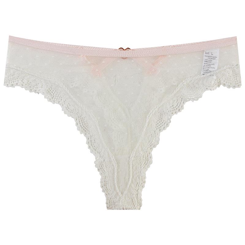 Lace Hollow Sexy European & American Style Triangle Underwear – Solid Color, Pure Desire Design.