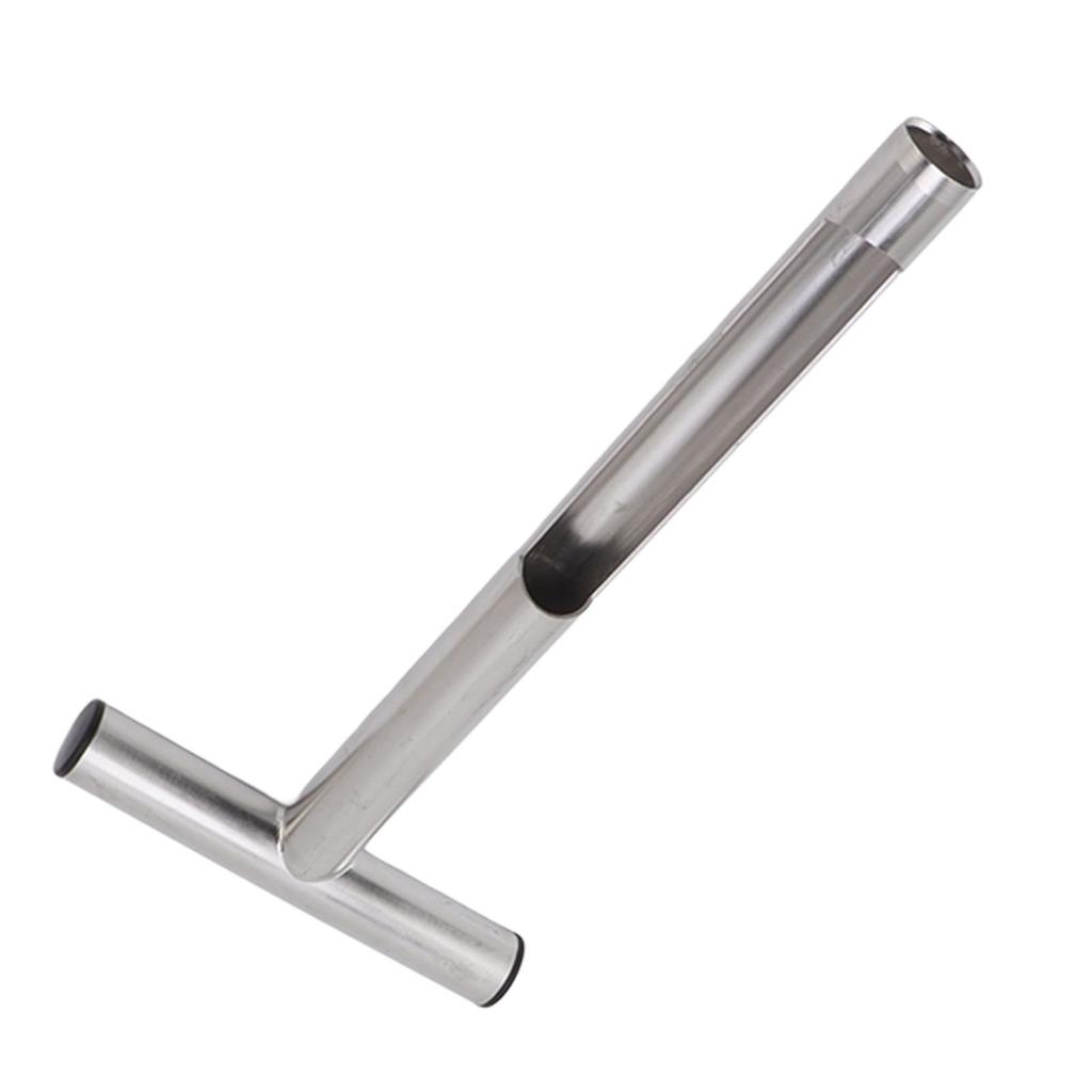 Bodenprobenehmer Sonde 304 Edelstahl Tragbarer T-Griff Bodenprobennahme Werkzeug für Bauernhof Garten Rasen 12 Zoll