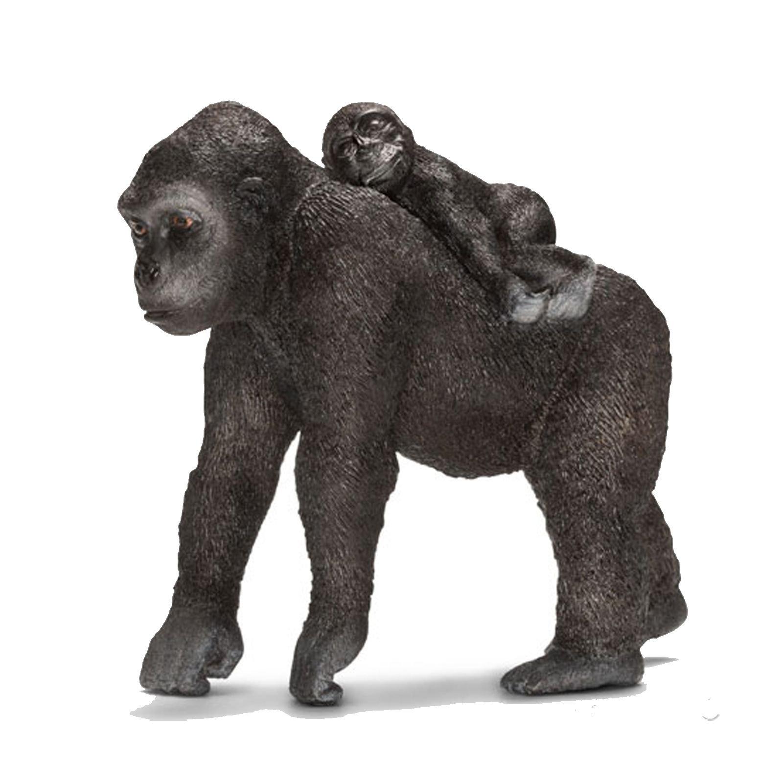 

Schleich Wildlife Gorilla and Figure 14662 (Female Cub)