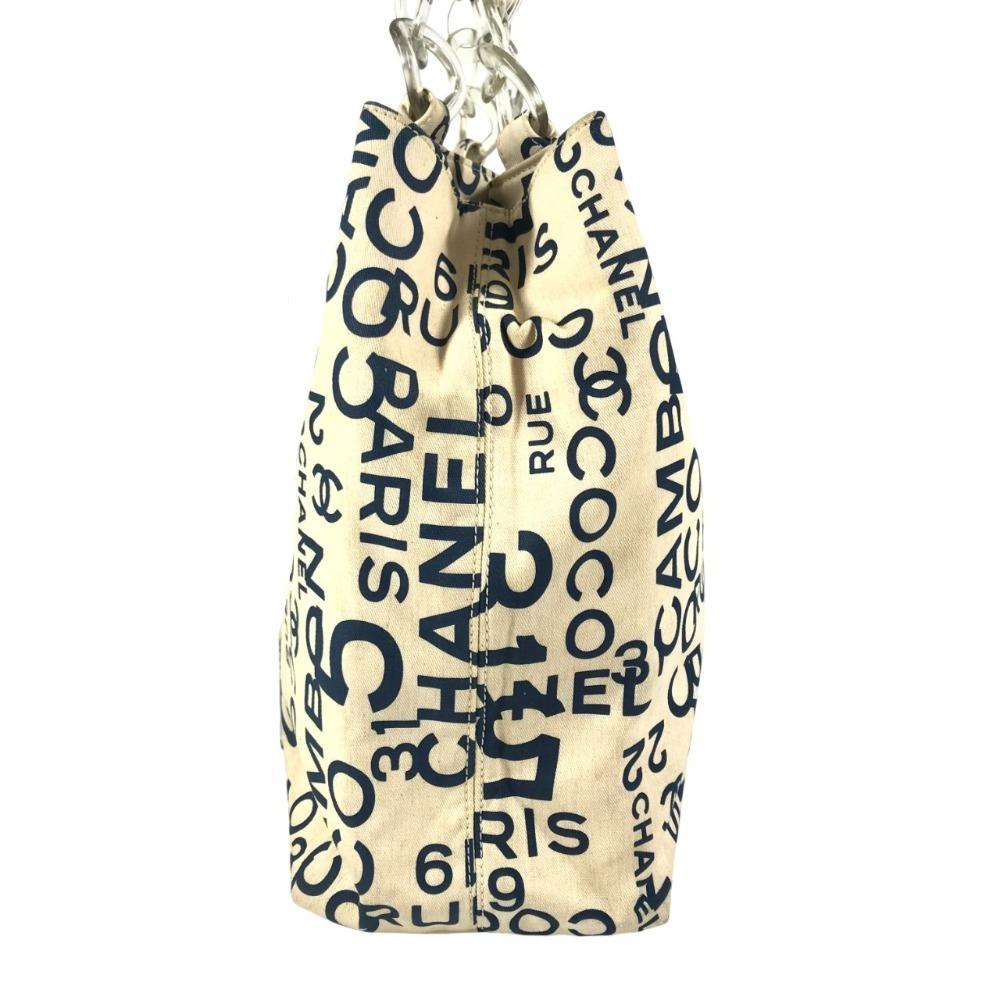 CHANEL By The Sea Line CC CC Mark logo Shoulder Bag Plastic Chain Bag Tote Bag