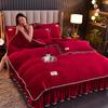 Four-Piece Set Of High-Gram Milk Fleece,4-Pcs Set Of Thickened Milk Fleece,4-Pcs Set Of Maternal And Infant Grade Farley Fleece, Class A