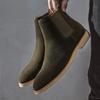 Bottes Chelsea Homme Style Britannique Bottines Cuir Véritable Daim Haute Qualité Chaussures pour Homme Nouvelles Bottes d'Affaires Zapatos Hombre