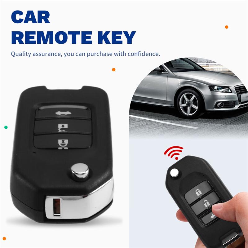 For VVDI Key Tool Compatible For Xhorse XKHO00EN Universal Wire Remote Key Fob Flip 3 Button For Honda Type