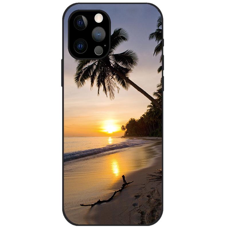 For iPhone 12 Pro Case iPhone12 Pro Bumper Silicon TPU Soft Phone Cover For iPhone 12 Pro Max / 12 Mini Case Cartoon Funda 12Pro