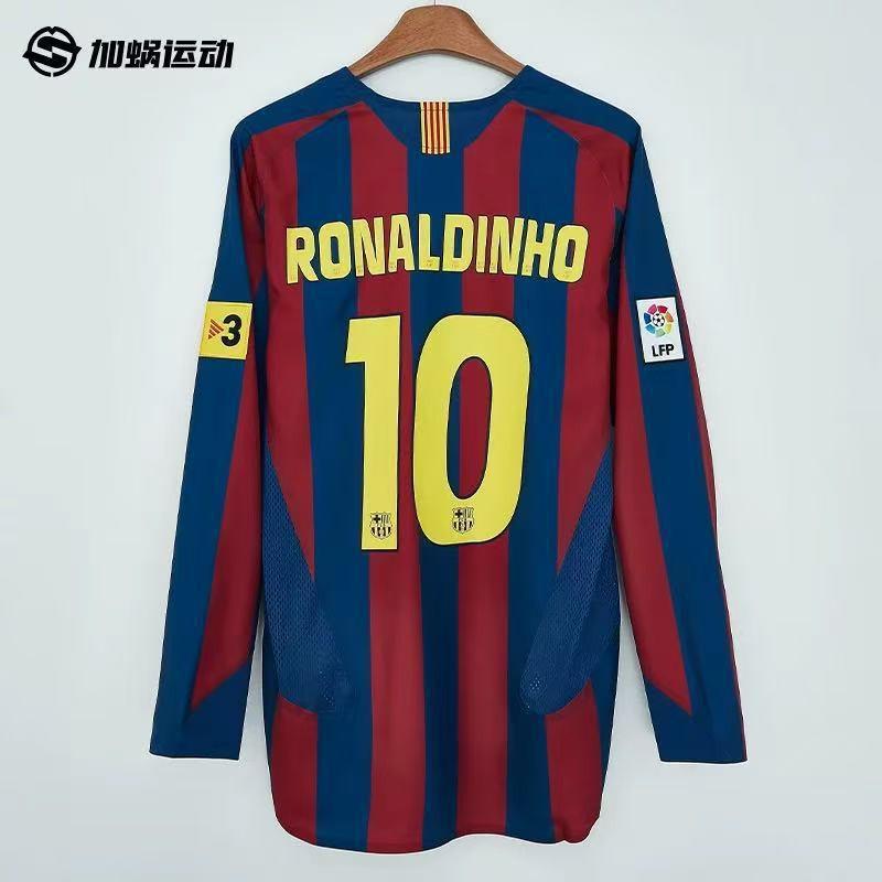 Retro Long Sleeve Soccer Jersey Vintage Football Shirt Men Women Adult Fan Wear Classic Player Style