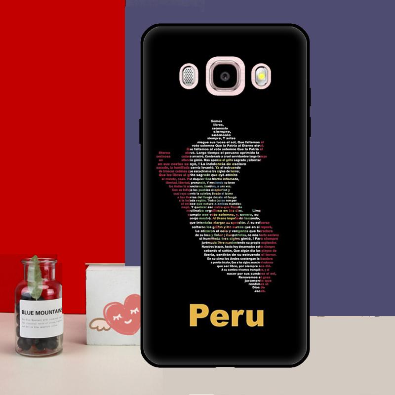 Peru Flag Case For Samsung Galaxy J3 J5 J7 2016 A3 A5 2017 A6 A7 A8 A9 J8 J4 J6 Plus 2018 Back Cover