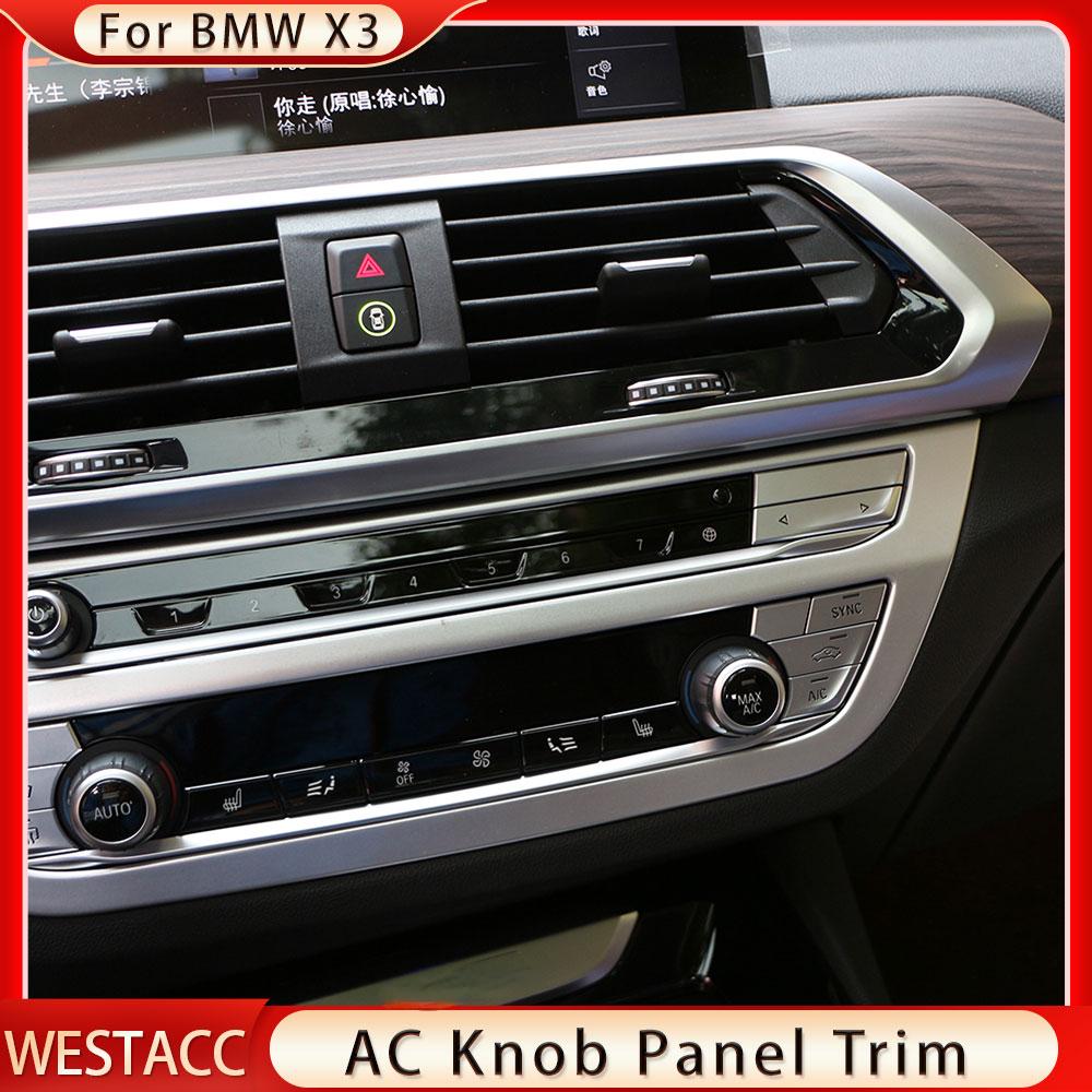 Auto Zentrale Steuerung Klimaanlage AC Taste Panel Abdeckung Trim für BMW X3 G01 2018 - X4 G02 2018 - 