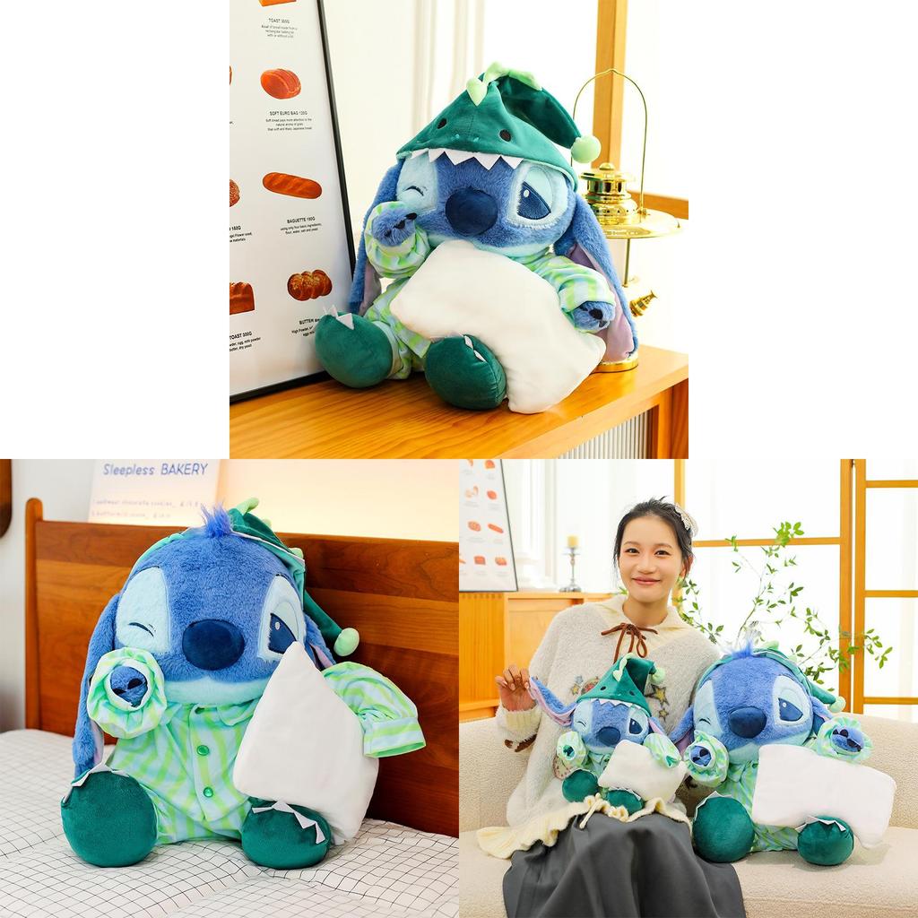 Plyšová hračka Stitch Dinosaurus s výplní z PP bavlny pro pohodlný spánek a mazlení