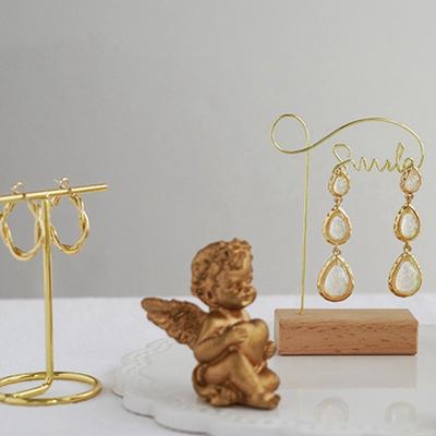 Jewelry Display Stand For Earrings Necklaces Earring Necklace Ring Bracelet Metal Storage Racks Jewelry Hanging Holder