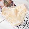 Sexy Lace Briefs Woman Cotton Panties Fashion Solid Color Knickers Underpants Underwear Lingerie 1 Piece