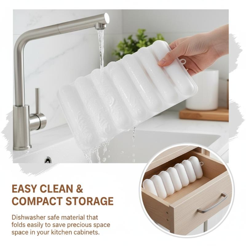 New Chocolate Eclair Dessert Bakeware Long Strip Puffs Baking Mold Finger Shaped Puff Pastry Mold Kitchen Silicone Mold