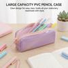 PVC Transparent Pencil Case For Girls Large Capacity Waterproof Stationery Organizer