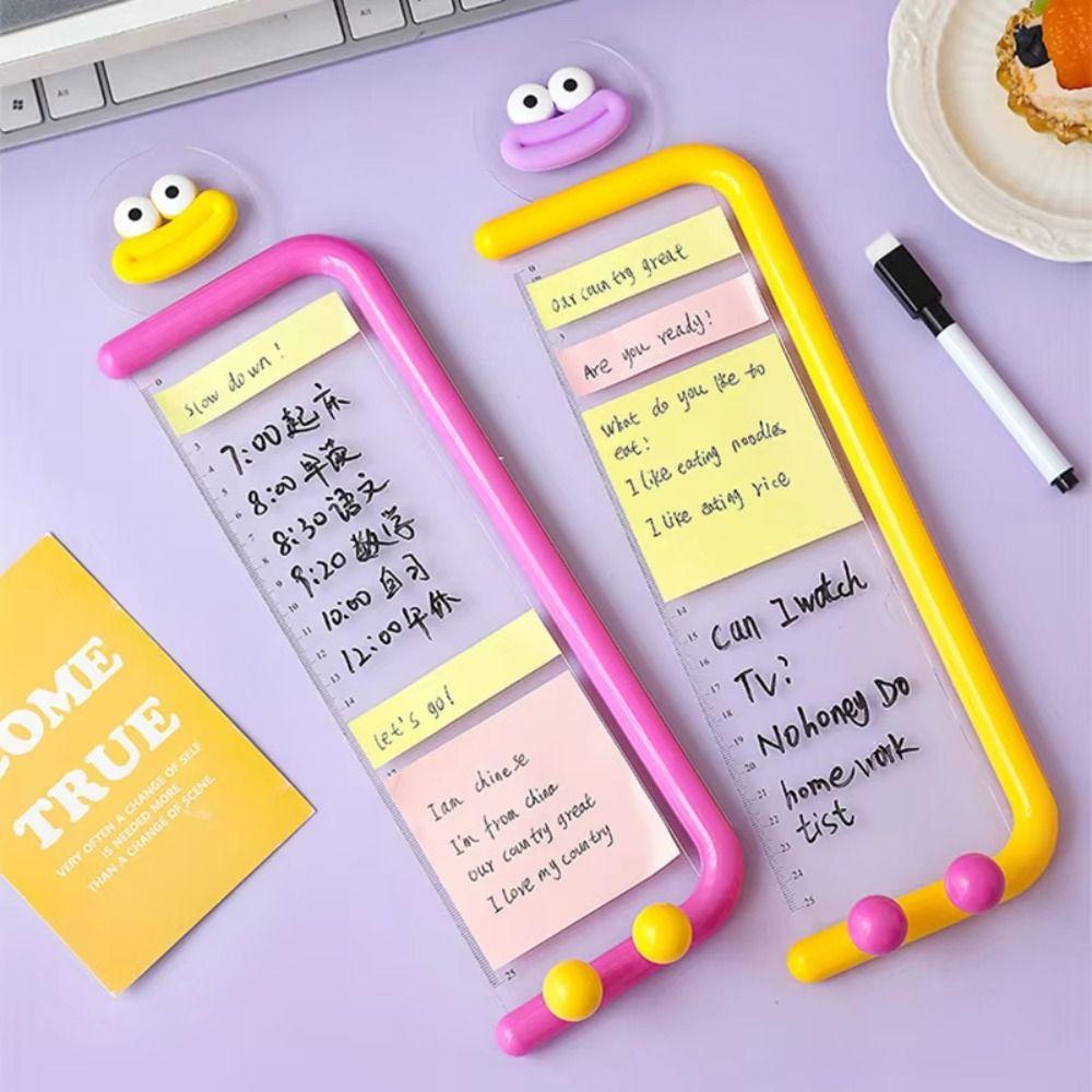 Transparent Computer Screen Message Board Self-adhesive Acrylic Computer Sticky Note  Memo Stand