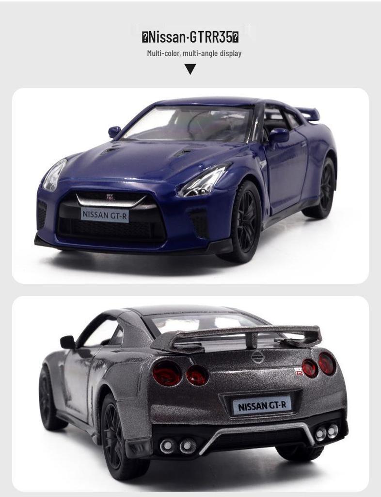 Boxed 5-inch 1:36 Nissan GTR R35 Alloy Car Model Toy & Collectible