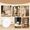 USB Rechargeable LED Motion Sensor Light for Kitchen, Wardrobe, Stairs, and Display; Three-Color Options with Magnetic Mount.
