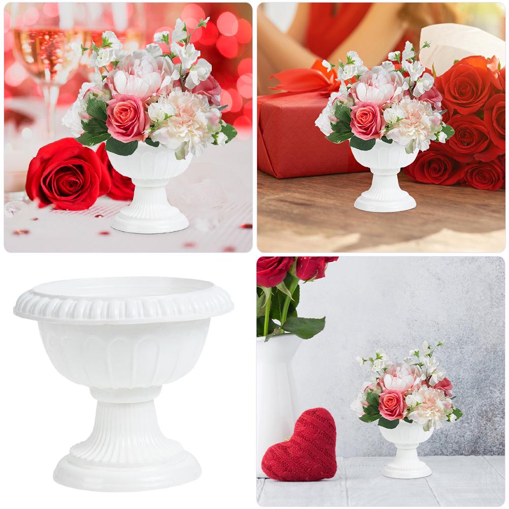 2 Pcs Decorations Outdoor Flower Pots Plant Saucers for Outdoors Plastic Creative European Style Holder