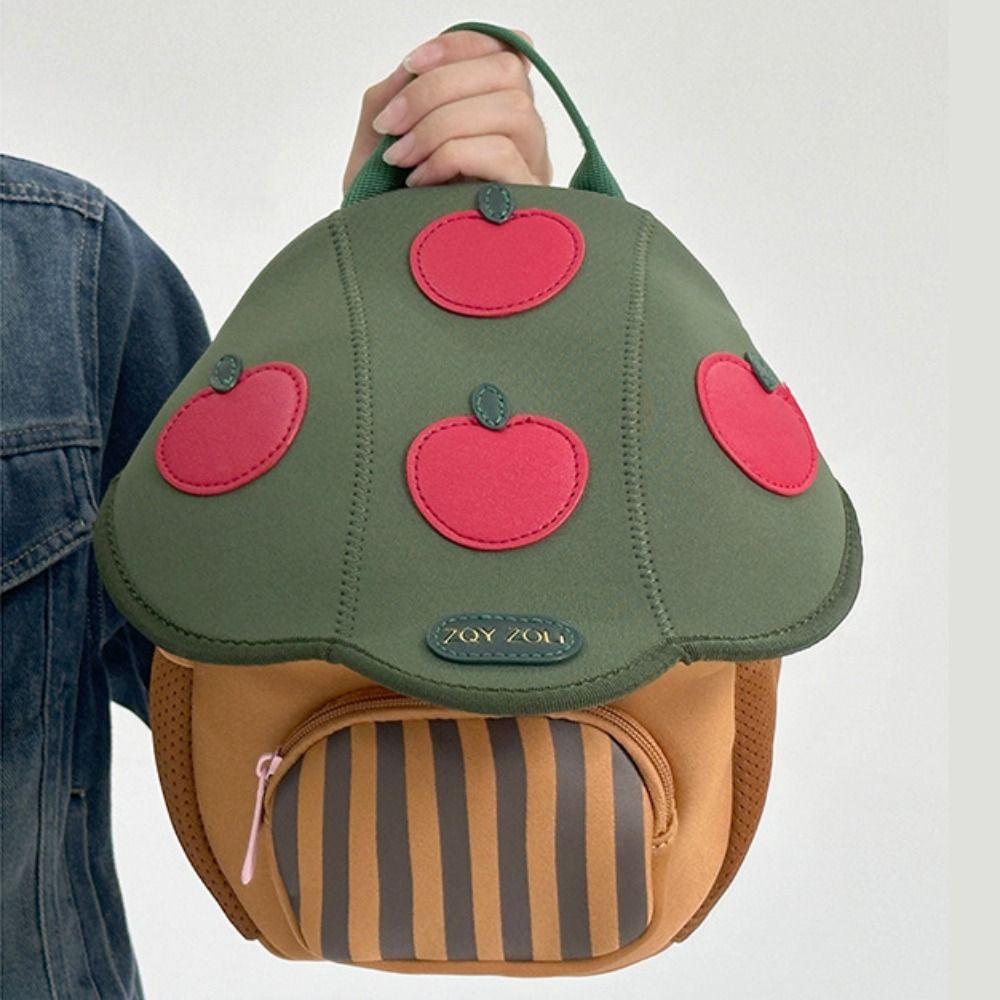 Double Shoulder Mushroom Backpack Large Capacity Student School Bag  Kids Gifts