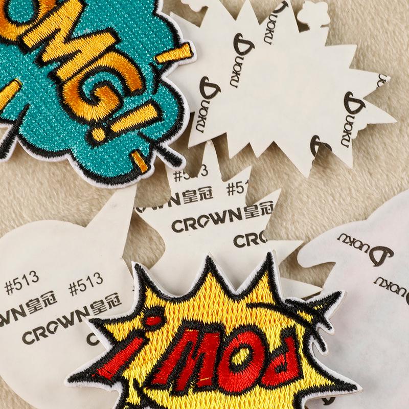 Original English Letters Embroidered Patch Sticker for Clothing