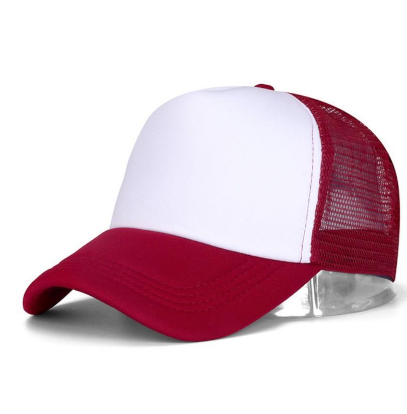 Unisex Cap Casual Plain Mesh Baseball Cap Adjustable Snapback Hats For Women Men Hip Hop Trucker Cap Streetwear Dad Hat