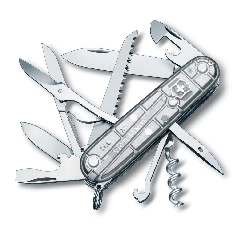 VICTORINOX Huntsman Silvertech Swiss Army Multifunctional Disaster Prevention Mountain Includes Swiss Made with 15 Jutoku Knife Knife, Knife, Goods,