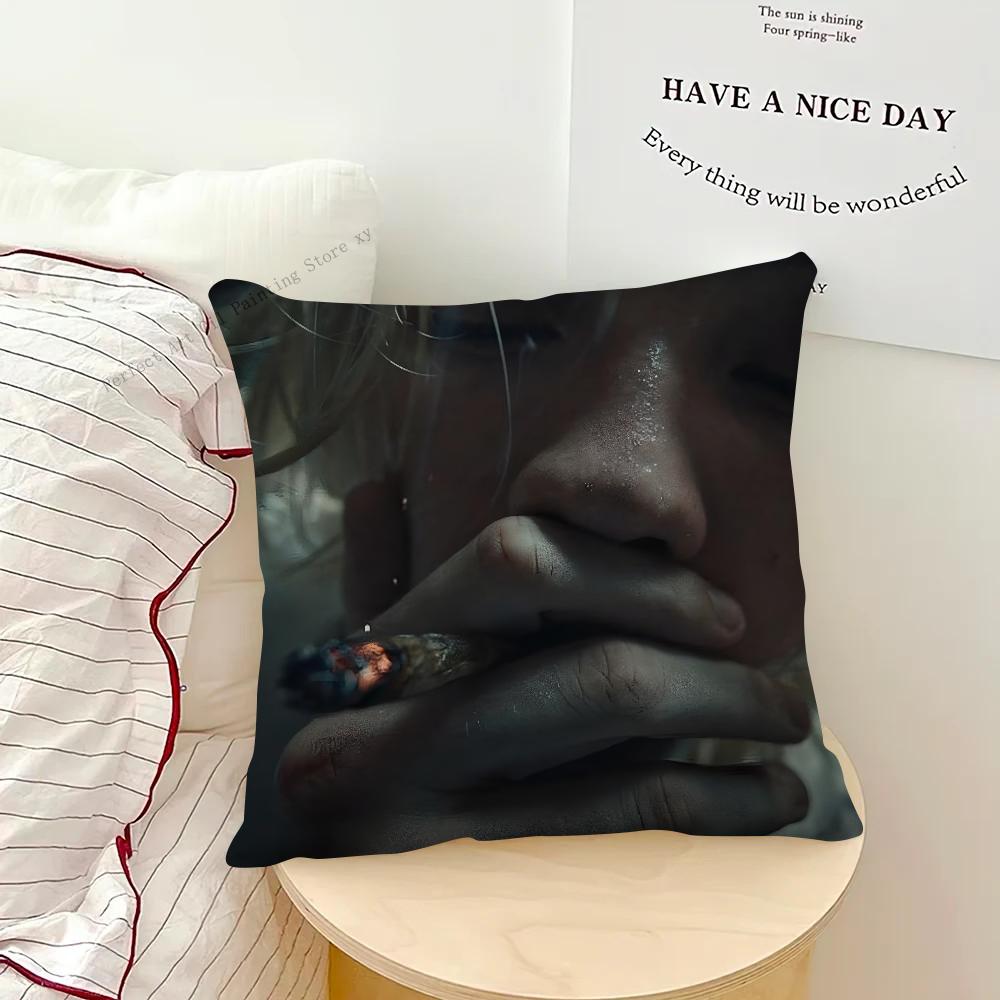 American N-Nettspend Rapper Pillow Case Square Pillow Bedroom Sofa Leisure Comfort Cushion Car Living Room Home Decoration