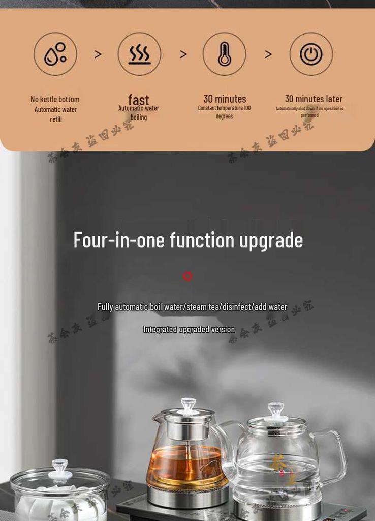 Smart Electric Glass Kettle with Auto Power Off and Insulation for Tea Ceremonies