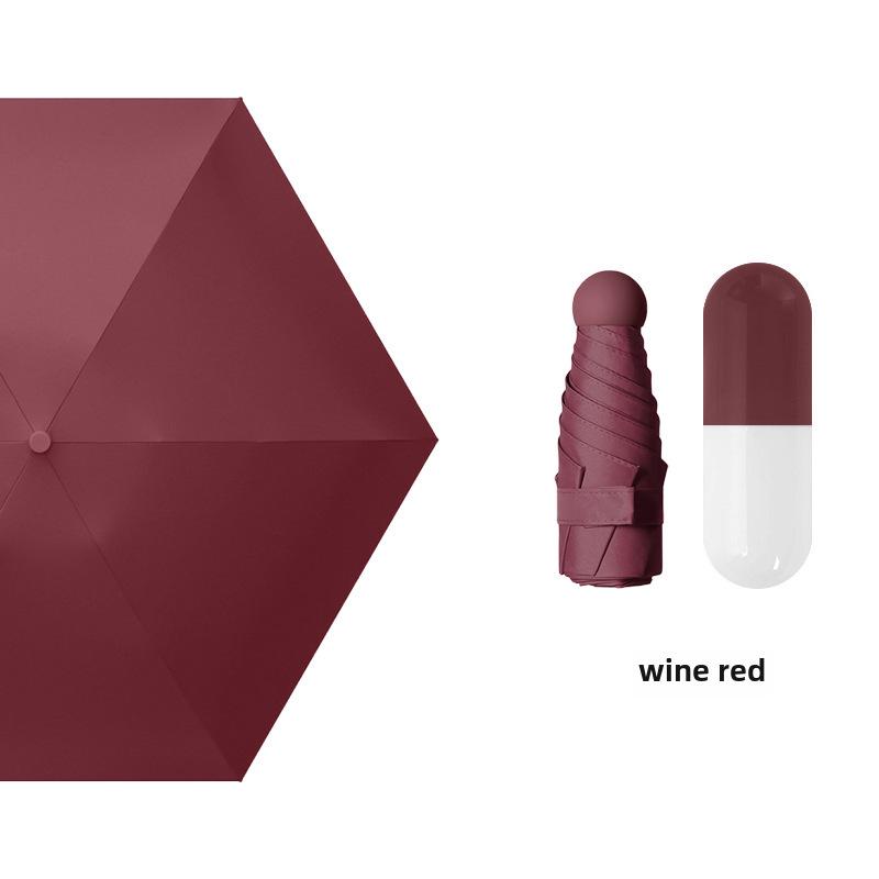 Umbrelă compactă de damă cu ștanțare aurie: Protecție UV, pliabil portabil, pentru soare și ploaie