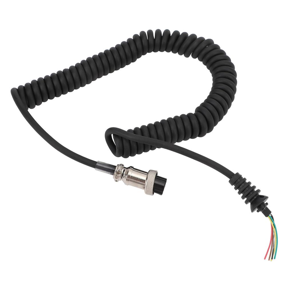 8Pin Speaker Mic Cable Radio Hand Microphone Coiled Cord Replacement Accessories for ICOM Radio