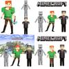 Minecraft Kinder Strapazierfähiger Polyester Alex Anzug Cosplay Spiel Performance Kleidung Für Halloween Weihnachten Requisiten