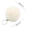 Colorful Pompoms Keychains Fluffy Plush Ball Faux Fur Keyring for Women Girl Hat Shoes Jewelry Bag Charms Accessories