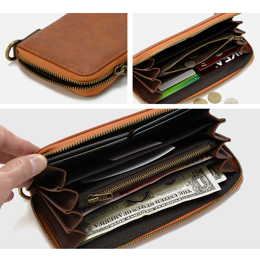 gland round long wallet black [Device] -