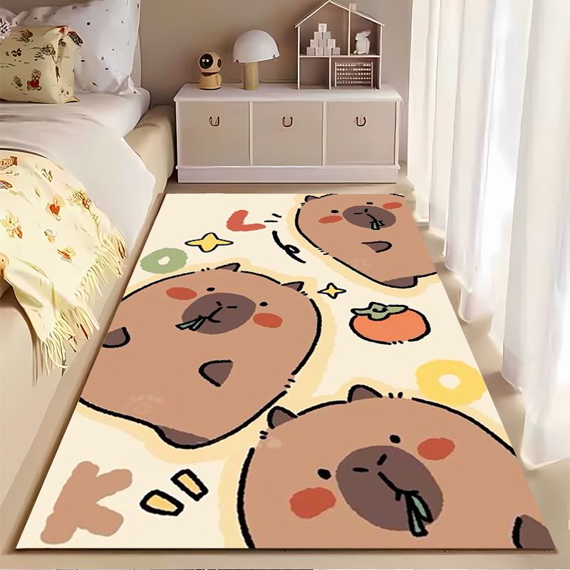 Cute Cartoon Animal Rug Suitable for use as an anti-slip game mat for living room and bedroom sofas