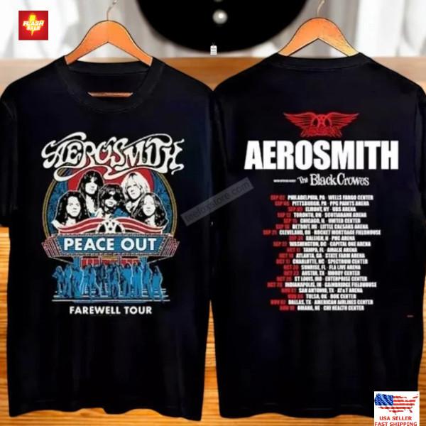 Aerosmith Peace Out Farewell Tour 2025 Shirt Unisex T-Shirt L