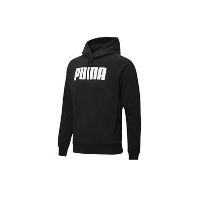Puma Aktiver Logo-Print Lässiger Sport-Hoodie Herren Tops Schwarz 582682-01