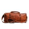 25" Men Genuine Leather Duffel Bag Travel Weekender Overnight Luggage (25 Inch)