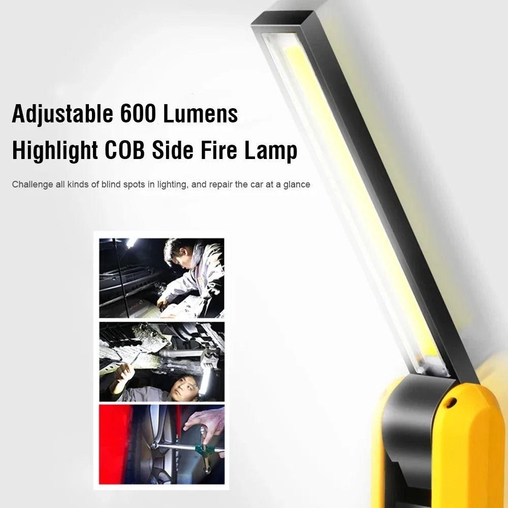 Folding Inspection Lamp Torch COB Light Multi-function Work Lamp  Riding