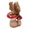 Country Living Squirrel On Mushroom Ornament
