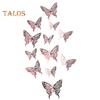TDStore 3D Butterfly Hollow Naklejka Ścienna Naklejka DIY Latający Zdejmowany Mural Sypialnia Decor
