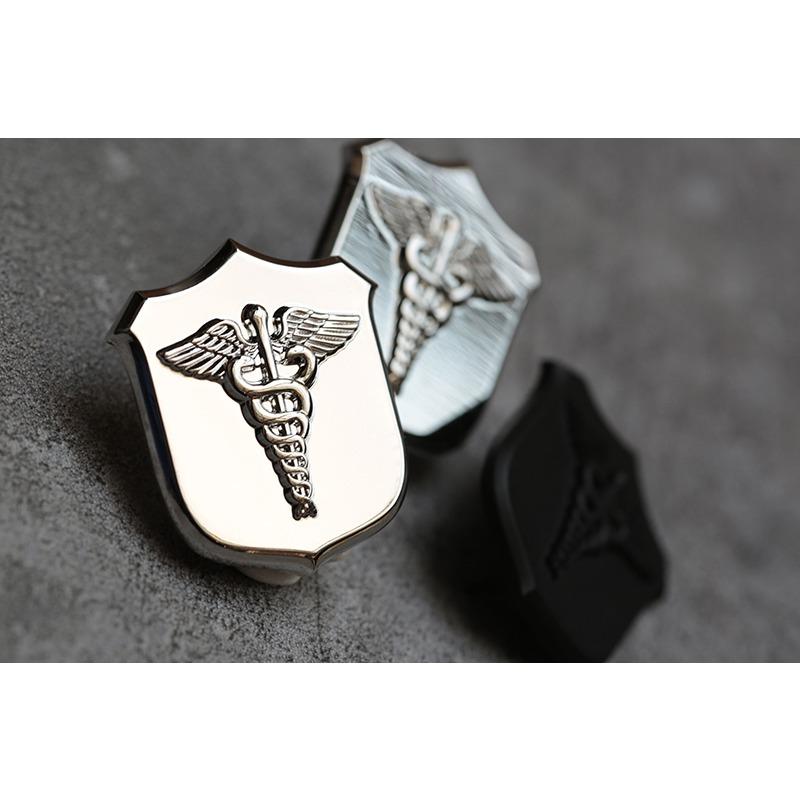 Marine Corps/Navy Combat Medical Badge Skill Badge Low Visibility Badge Military Fan Metal Hat Badge Shoulder Badge Collar